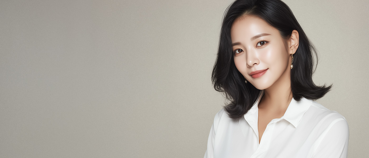 길어 보이는 얼굴, 이마 비율로 바로잡습니다.